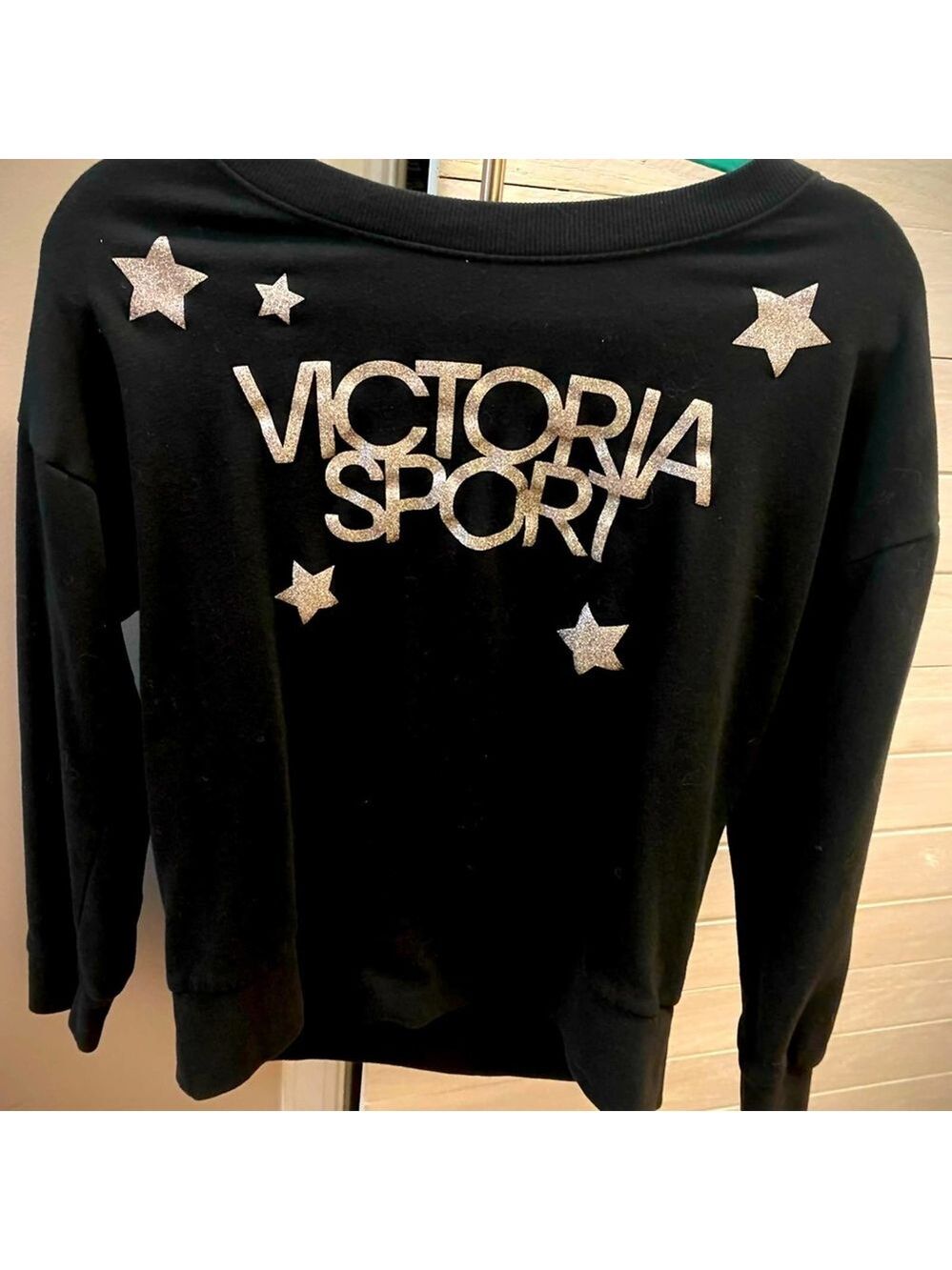 Victoria sport bling pullover sweatshirt size small
